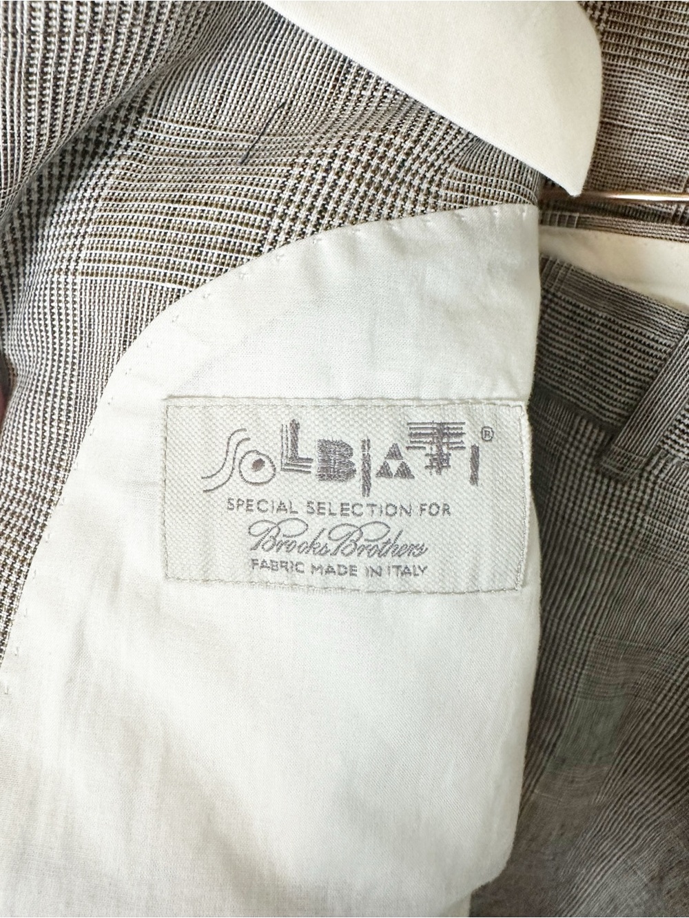 Brooks Brothers Regent Blazer Suit Set 100% Linen Solbiati Fabric 42R / W36 - Picture 6 of 10
